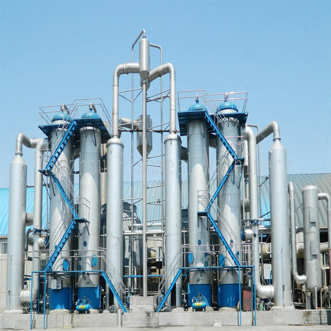 1600lph Thin Film Evaporator Vacuum Crystallization Equipment For Wastewater