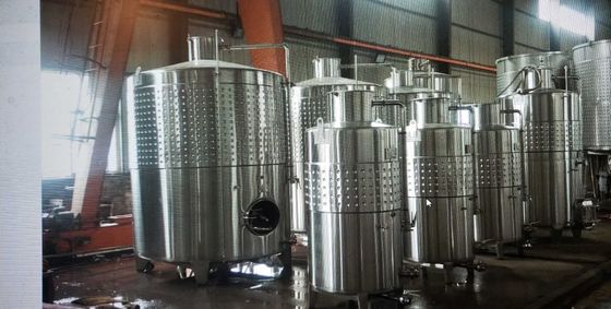 Zbiornik 316L z dołkami fermentacji piwa z płaszczem