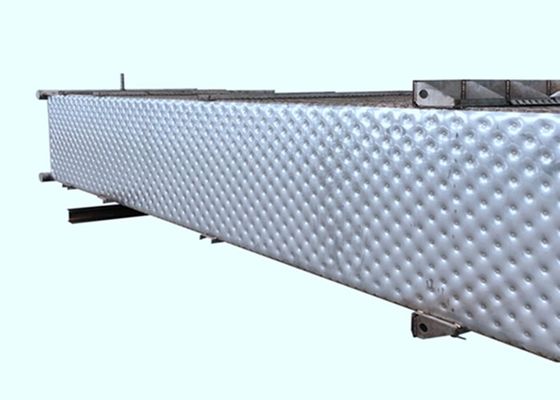 Wysokowydajny płytowy wymiennik ciepła o wymiarach 12 x 2 m z wytłoczoną płytą poduszkową