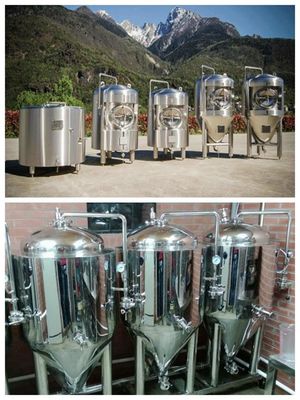 Stożkowy zbiornik fermentacyjny GMP ze stali nierdzewnej 5000L
